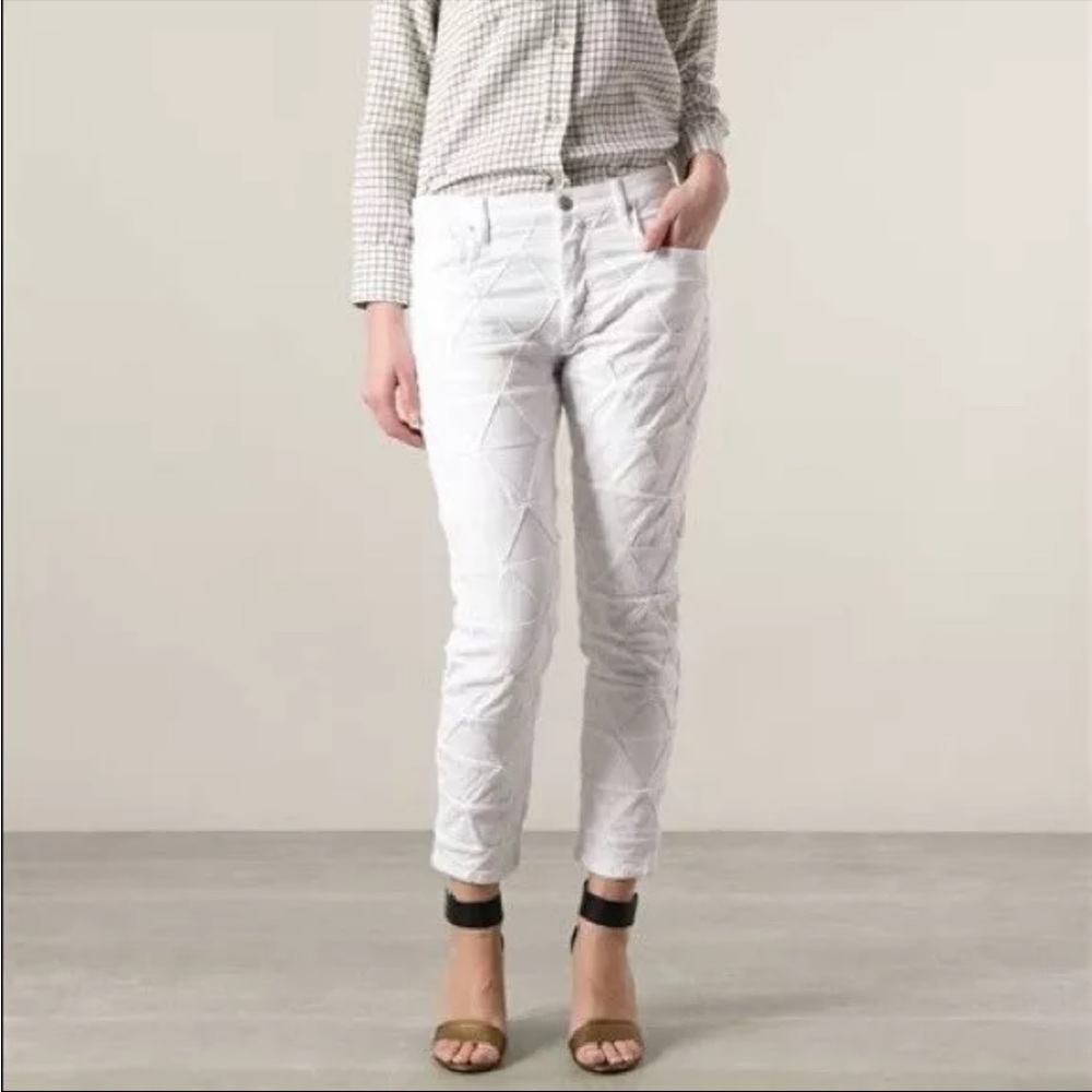 Isabel Marant White Diamond Patchwork /Quilted Je… - image 1